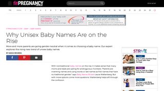 
                            9. Why Unisex Baby Names Are on the Rise | Fit Pregnancy and Baby