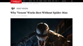 
                            11. Why 'Venom' Doesn't Need Spider-Man in His Movie | Hollywood ...