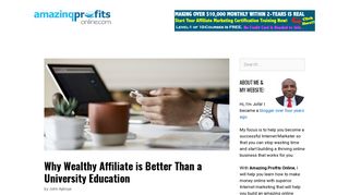 
                            11. Why Wealthy Affiliate is Better Than a University Education ...