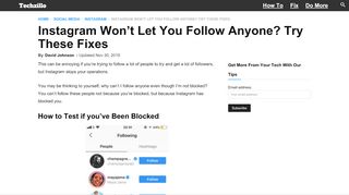 
                            11. Why Won't Instagram Let me Follow Anyone? The Fix - Techzillo