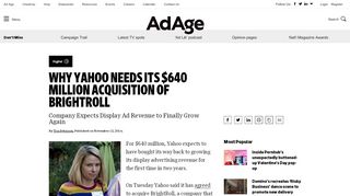 
                            13. Why Yahoo Bought Ad-Tech Firm BrightRoll for $640 Million | Digital ...