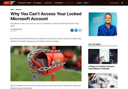 
                            6. Why You Can't Access Your Locked Microsoft Account - MakeUseOf