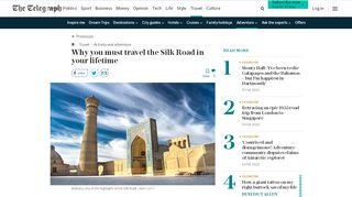 
                            9. Why you must travel the Silk Road in your lifetime - The Telegraph