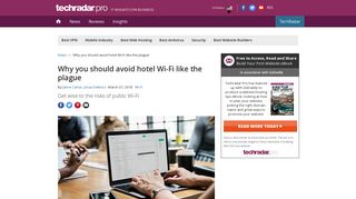 
                            2. Why you should avoid hotel Wi-Fi like the plague | TechRadar