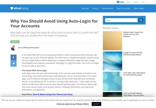 
                            12. Why You Should Avoid Using Auto-Login for Your Accounts - PSafe Blog