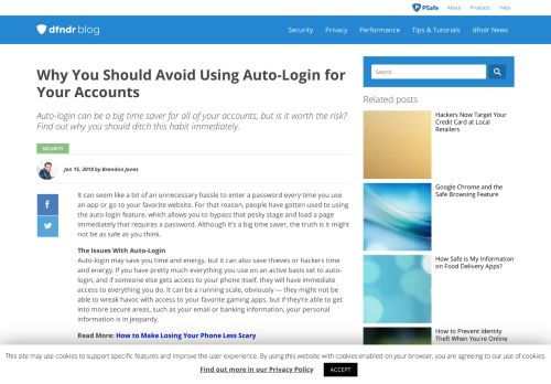 
                            8. Why You Should Avoid Using Auto-Login for Your Accounts - PSafe ...