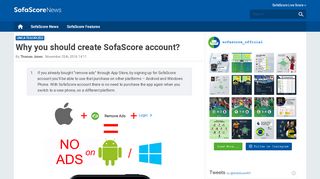 
                            2. | Why you should create SofaScore account?
