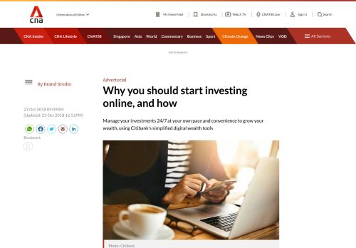 
                            11. Why you should start investing online, and how - Channel NewsAsia