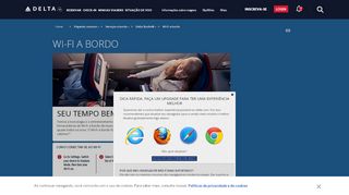 
                            5. Wi-Fi a bordo da Delta: Delta Air Lines