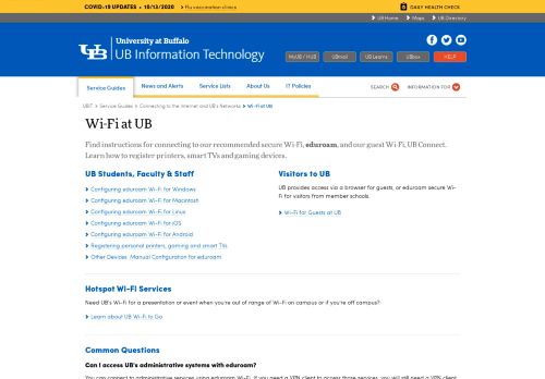 
                            9. Wi-Fi at UB - UBIT - University at Buffalo