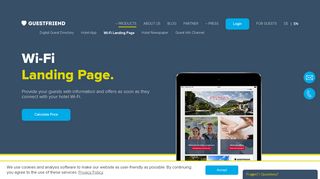 
                            6. Wi-Fi Landing Page for Hotels | Guestfriend