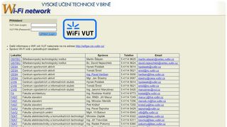 
                            4. Wi-Fi network - Vysoké učení technické v Brně - WIFI síť VUT