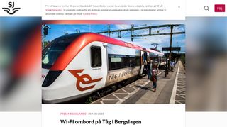 
                            12. Wi-Fi ombord på Tåg i Bergslagen - SJ - Mynewsdesk
