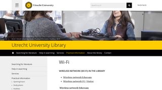 
                            10. Wi-Fi - Utrecht University Library - Utrecht University