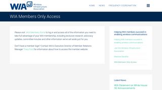 
                            12. WIA Members Only Access - WIA