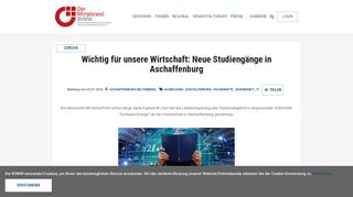 
                            12. Wichtig für unsere Wirtschaft: Neue Studiengänge in Aschaffenburg ...