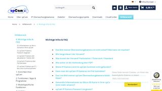
                            5. Wichtige Fragen und Antworten zu Ihrer upCam IP Kamera