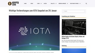 
                            12. Wichtige Vorbereitungen zum IOTA Snapshot am 28. Januar ...