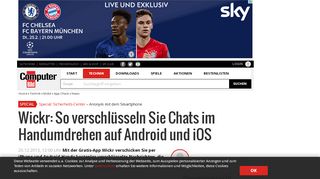 
                            8. Wickr: Verschlüsselt chatten mit Android und iOS - COMPUTER BILD