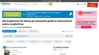 
                            4. ▷ Wicky Großhandels GmbH | Tel. (09561) 23139... - - 11880.com