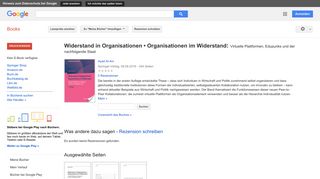 
                            11. Widerstand in Organisationen • Organisationen im Widerstand: ...