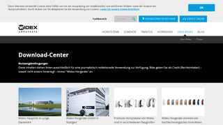 
                            8. Widex – Medienservice - Widex Hörgeräte