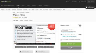 
                            6. Widget Ninja by WebFactory | CodeCanyon