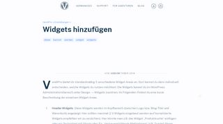 
                            8. Widgets hinzufügen - Vendidero