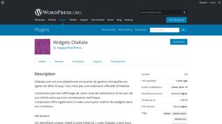 
                            6. Widgets OlaKala | WordPress.org