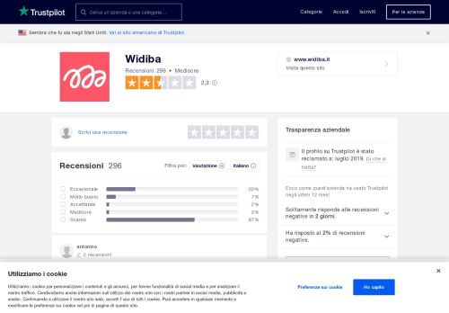 
                            12. Widiba | Leggi le recensioni dei servizi di www.widiba.it | 2 di 5