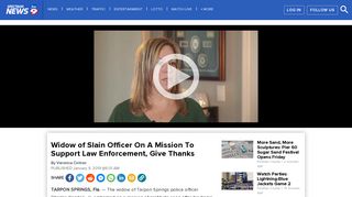 
                            12. Widow of Officer On Mission To Support Law Enforcement - Bay News 9