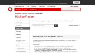 
                            1. Wie ändere ich meine Kabel E-Mail-Adresse? - Häufige Fragen ...