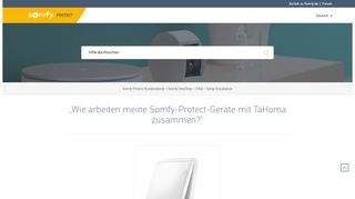 
                            12. „Wie arbeiten meine Somfy-Protect-Geräte mit TaHoma zusammen ...