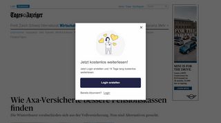 
                            7. Wie Axa-Versicherte bessere Pensionskassen finden - News ...