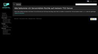 
                            9. Wie bekomme ich ServerAdmin Rechte auf meinem TS3 Server? – g ...