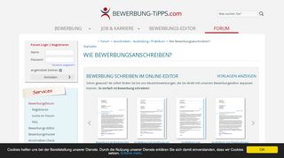 
                            8. Wie Bewerbungsanschreiben? - Bewerbung-Tipps.com