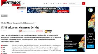 
                            10. Wie das IT Service Management in 2020 aussehen wird: ITSM ...