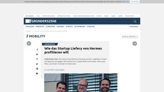 
                            4. Wie das Startup Liefery von Hermes profitieren will | Gründerszene