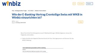 
                            10. Wie der E-Banking-Vertrag CrontoSign Swiss mit WKB in Winbiz ...