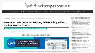 
                            8. Wie Du bei Alfahosting dein Hosting Paket & die Domain einrichtest