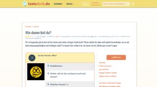 
                            2. Wie dumm bist du? - Teste-dich