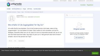 
                            2. Wie erhalte ich die Zugangsdaten für Sky Go? | Unitymedia Community