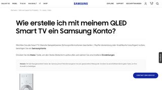 
                            5. Wie erstelle ich mit meinem QLED Smart TV ein Samsung Konto ...