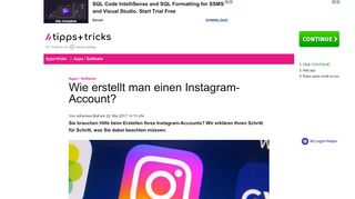 
                            9. Wie erstellt man einen Instagram-Account? - Heise