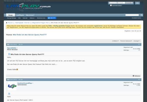 
                            4. Wie finde ich den Server Query Port??? - Lan4Play