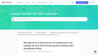 
                            10. Wie füge ich ein E-Mail Link ein? Ich möchte einen Link erstellen der ...