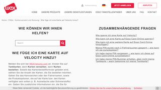 
                            7. Wie füge ich eine Karte auf Velocity hinzu? | WEX Europe Services