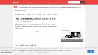 
                            8. Wie funktioniert Audible? Einfach erklärt - CHIP