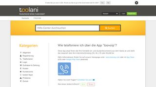 
                            6. Wie funktioniert die App toovoip? | Hilfe-Center | toolani - Billig ins ...