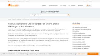 
                            4. Wie funktioniert die Orderübergabe an Online Broker | justETF